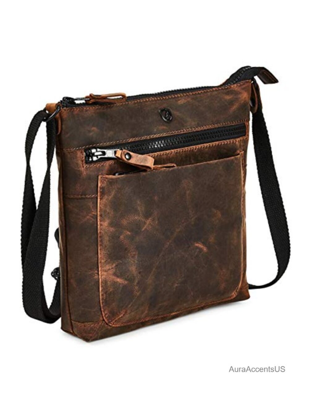 Genuine Leather Crossbody Bag Small Vintage Purse Travel Shoulder Handbag